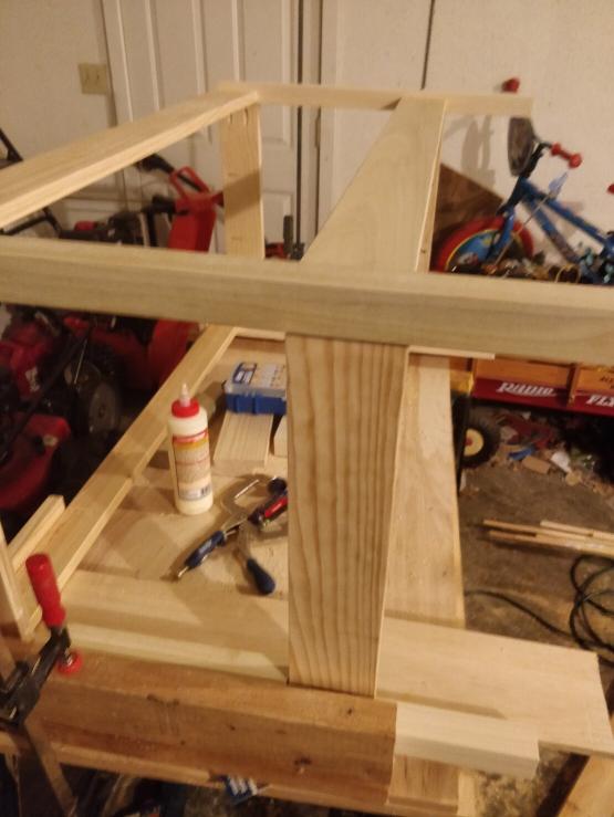 The bottom assembled