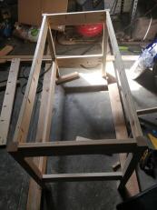 Bottom frame standing up