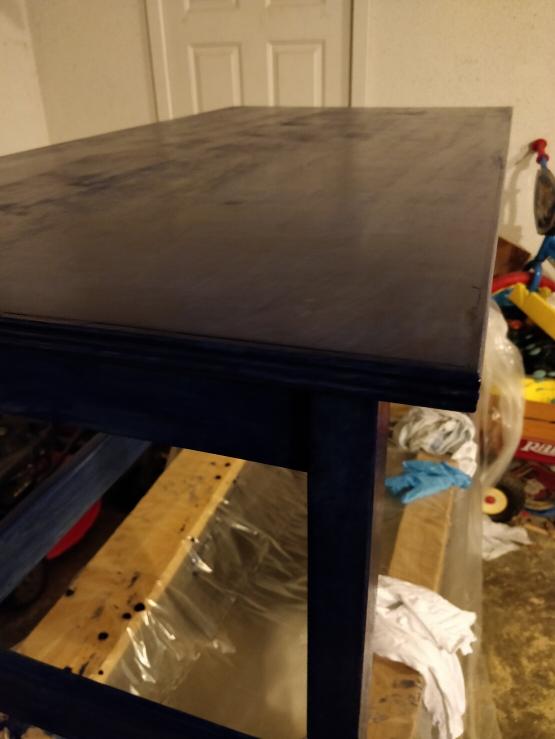 Second coat of poly