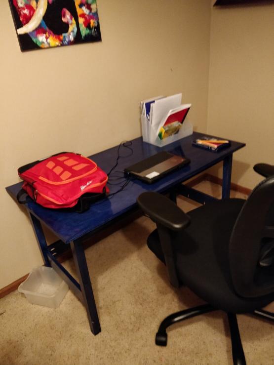 Set up in the living room